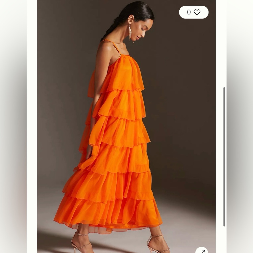 Payal Jain tiered tulle maxi dress